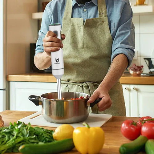 Vista 6 de Batidora de Mano Inalámbrica, UTALENT Batidora de Inmersión de Velocidad Variable de Mano Recargable, con Cable de Carga USB-C, Batidor de Huevos