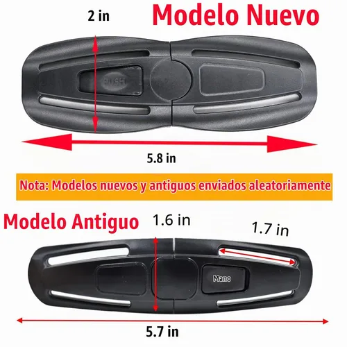 Vista 2 de Clip universal para arnés de pecho de asiento infantil y cinturón de pecho para asiento de bebé, hebilla de clip de repuesto universal para niños