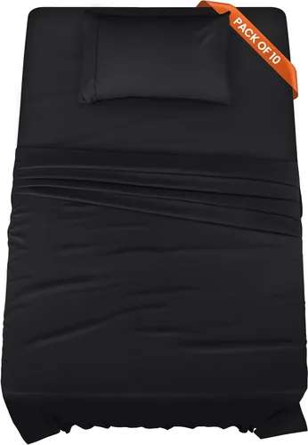 Vista 13 de Utopia Bedding Juego de sábanas de tamaño King, paquete a granel de 8 sábanas, microfibra suave cepillada, bolsillos profundos, resistente al