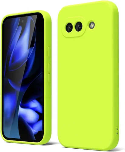 Vista 65 de oakxco para Google Pixel 6A Funda de teléfono de silicona líquida, diseño estético lindo y delgado para mujer y niña, cubierta de gel suave, lisa
