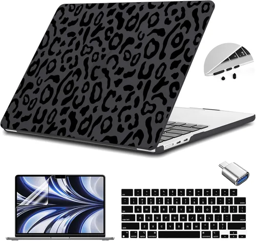 Vista 38 de Teryeefi Funda rígida para MacBook Air M3, M2, M4, MacBook Air de 13 pulgadas 2025, 2024, 2023, 2022, versión A3240, A3113, A2681, carcasa rígida