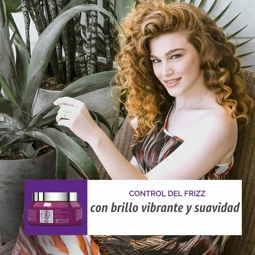 Vista 8 de Biotop Professional 69 Pro Active Hair Mask para tipos de cabello rizado y ondulado, 11.8 oz