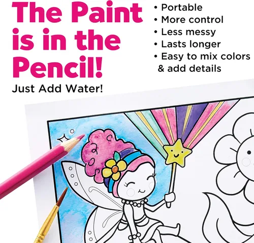 Vista 4 de Faber-Castell Pintar por números Fairy Friends Pets - Juguetes de hadas de acuarela para niños (mayores de 6 años)