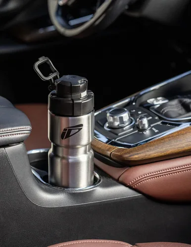 Vista 7 de Speedfil Speedflask - Botella de agua deportiva de acero inoxidable aislada al vacío de 21 onzas con tapa trasera de rebote 2.0 (plateado)