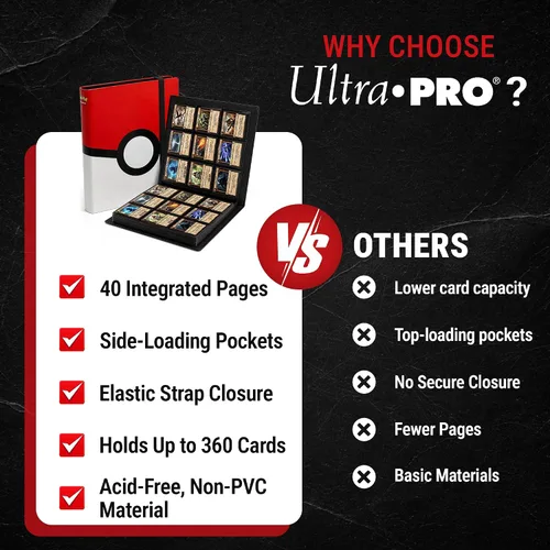 Vista 6 de Poke Ball Full-View Pro – Carpeta para guardar cartas de Pokémon, 9 por página