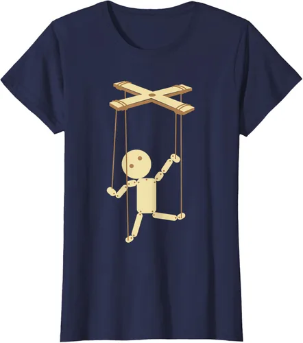 Vista 39 de Puppeteering - Camiseta de marionetas Ventrílocuo de tiriteros, Negro, S