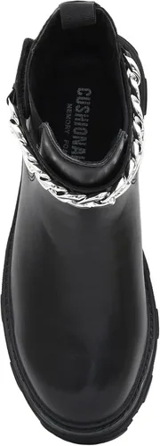Vista 5 de CUSHIONAIRE Bota Chelsea Clover sin cordones con cadena desmontable + espuma viscoelástica para mujer