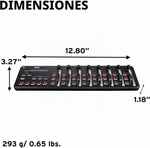 Vista 3 de Korg Superficie de controles USB extraplana, Negro