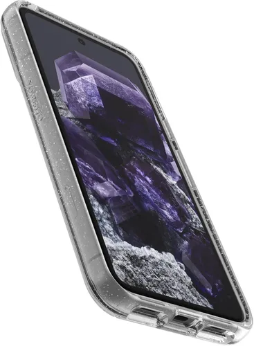 Vista 2 de OtterBox Funda transparente para Google Pixel 8 Symmetry Series - STARDUST (transparente/brillante), ultra elegante, compatible con carga