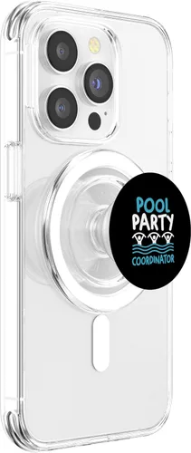 Vista 3 de Aqua Aerobics Fitness Funny Water Aerobics Instructor PopSockets MagSafe PopGrip para iPhone