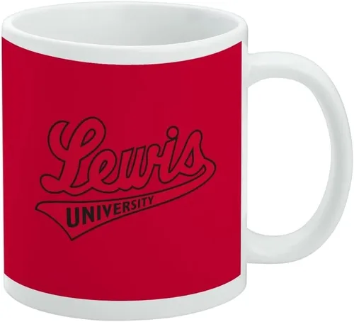 Vista 443 de Taza de cerámica con el logotipo principal de la Universidad Rider, taza de regalo novedosa para café, té y bebidas calientes, 11oz, blanca