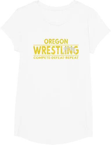 Vista 26 de Oregon Wrestling - Camiseta para competir, derrota, repetir