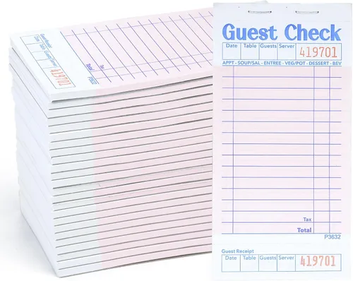 Vista 7 de Budgenix - Paquete de 12 blocs de notas para servidor de cheques de Verde