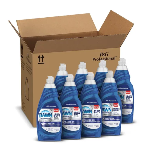 Vista 9 de Dawn Professional Detergente Jabón Lavavajillas Manual de Servicio Pesado para Ollas y Sartenes, 1 Galón (Caja de 2)