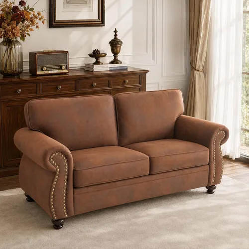Vista 15 de Couchus Silla decorativa Mid-Century de 42 pulgadas de ancho, sofá