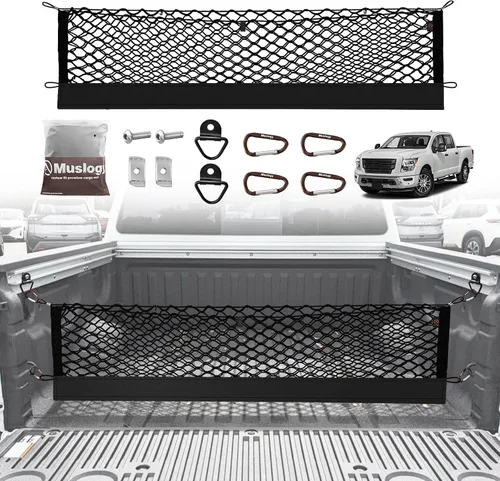 Vista 41 de Muslogy Red de carga para maletero estilo sobre compatible con accesorios Jeep Grand Cherokee L 2021-2024 2025, organizador de maletero de ajuste