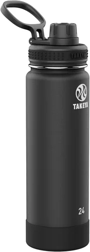 Vista 27 de Takeya Actives Botella de Agua con Tapa de Boquilla, Botella con Doble Aislamiento de Acero Inoxidable, Apta para Lavavajillas y Sin BPA, Botella