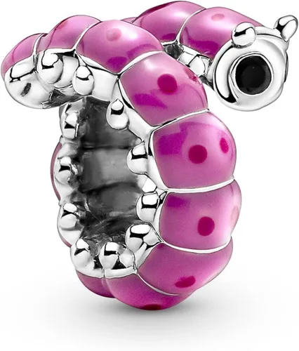 Vista 2 de Pandora 790762C01 - Lindo dije de oruga rizada Plata esterlina Circonita cúbica