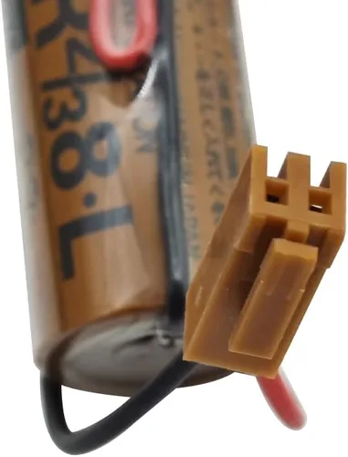 Vista 3 de KAKAA - Batería de litio de 3 V, 2000 mAh, CR2/38.L, para Fuji CR2/3 8.L 3 V, PLC, FDK CR17/33 con enchufe marrón