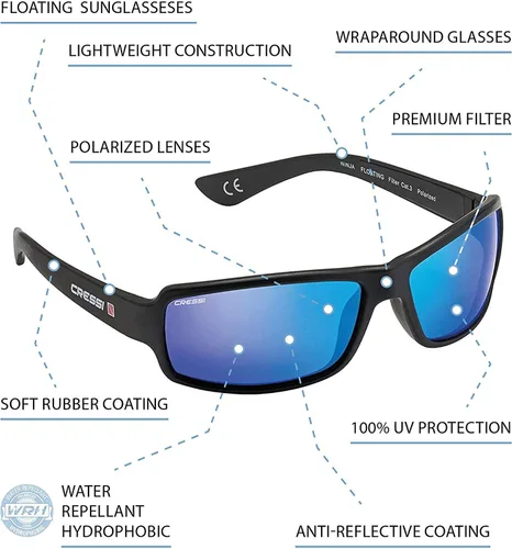 Vista 2 de Cressi Ninja Flexible Sunglasses Polarized UV Protection Lens
