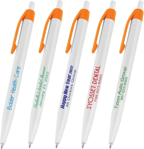 Vista 11 de 50 bolígrafos negros impresos en Estados Unidos, bolígrafo de tinta de escritura personalizado, impreso con tu logotipo y texto