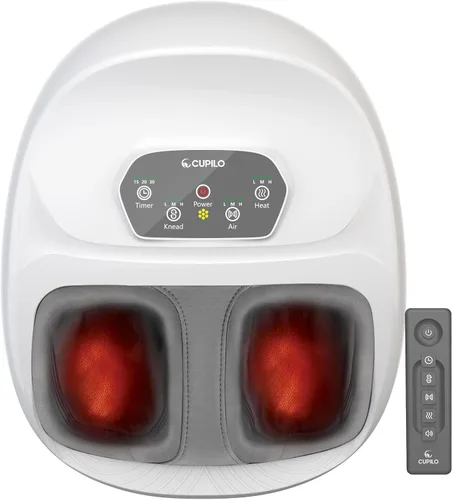 Vista 9 de CuPiLo - Masajeador shiatsu de pies, elegible para FSA y HSA, control remoto, varios niveles de ajuste, para fascitis plantar, neuropatía, hombres