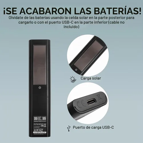 Vista 3 de BN59-01385A Reemplazo remoto de voz solar para Samsung Frame TV Remote con Bluetooth recargable celda solar, compatible con televisores Samsung