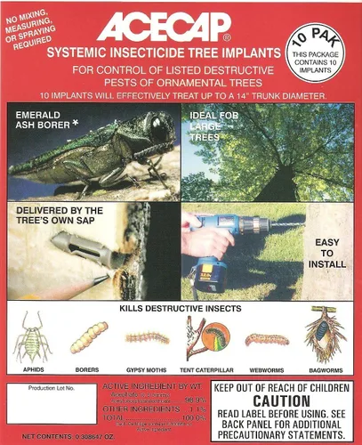 Vista 3 de Medicap Acecap AC12X5 - Implante sistémico para árbol insecticida (5 unidades)