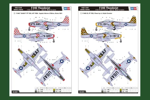Vista 4 de Hobby Boss Kit de construcción de modelo de avión Thunderjet F-84E