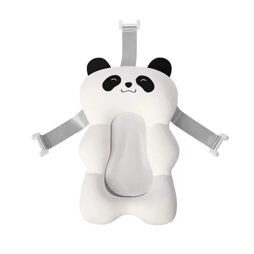 Vista 3 de Lindo oso de bebé recién nacido, cojín flotante de espuma para bañera de bebé, ajustable, antideslizante, cojín de baño para bañera de 0 a 18 meses