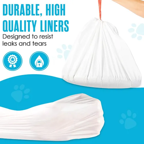 Vista 5 de Houseables Bolsas de arena para gatos, forros de caja de arena, bolsas de caja de arena, bolsas de caja de arena, paquete de 30, para bandeja