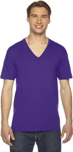 Vista 15 de American Apparel - Playera fina de mangas cortas, con cuello en V, para hombre/unisex