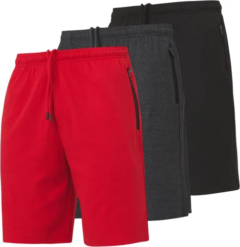 Vista 10 de Ultra Performance 3 Pack Mens Shorts Casual Men's Athletic Short Workout Gym Shorts for Men with Zipper Pockets, Small - 5X
