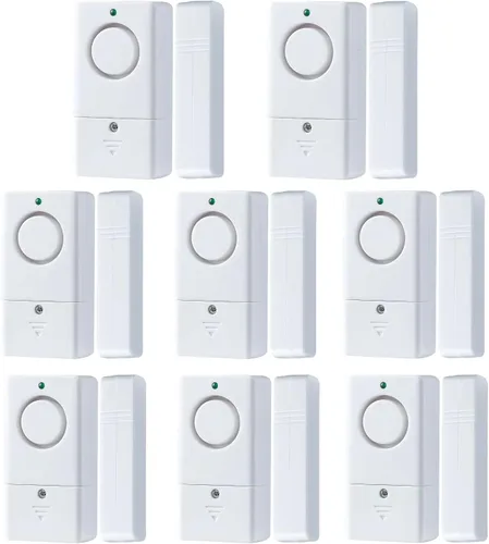 Vista 11 de Sensor de alarma de puerta, alarma para puertas al abrir, alarma de puerta de ventana de 120 DB, alarmas de puerta para seguridad de los niños