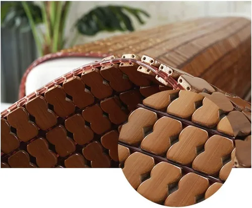 Vista 5 de Funda de sofá seccional, cojín de bambú para sofá de tela antideslizante, cojín de sofá de verano, suave, transpirable, fácil de limpiar