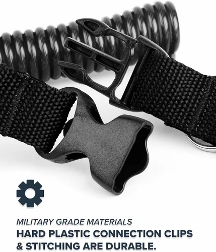 Vista 6 de Rogue Endeavor® Bobina rápida para buceo y pesca, clips de acero inoxidable de 3.25 pulgadas, hebilla de liberación rápida, cordón de núcleo