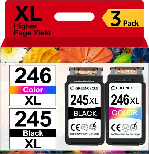 Vista 18 de Cartucho de tinta de repuesto 245XL para Canon 245XL negro para Canon 245XL PG-245 XL para PIXMA TR4520 MX492 TS3122 MX490 MG3022 MG2522 MG2920
