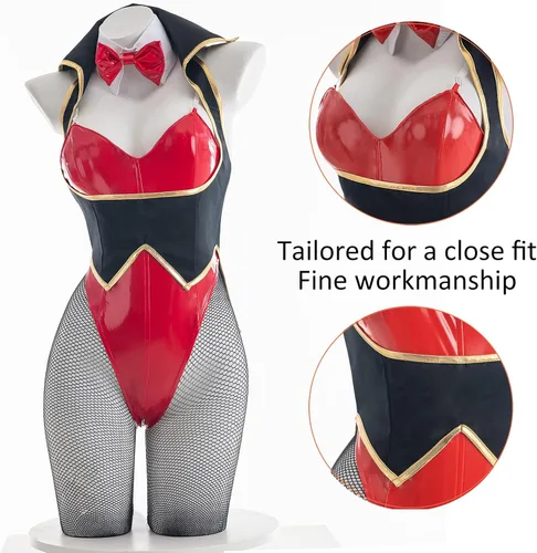 Vista 2 de LTAKK Traje cosplay de conejita, disfraz de anime estilo criada