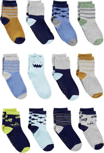 Vista 77 de Simple Joys by Carter's Paquete de 12 calcetines para bebé niño