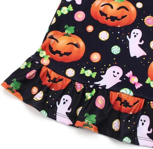 Vista 4 de JESKIDS Camisones de manga larga con estampado de dinosaurio para niñas