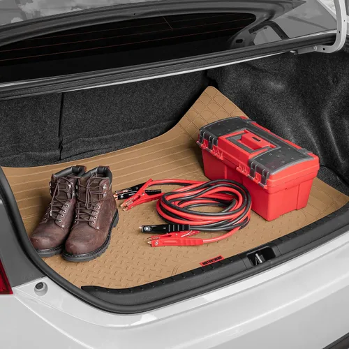 Vista 3 de Motor Trend FlexTough Forro de Carga para SUV y Alfombrilla de Maletero de Coche - Alfombrillas de Carga Universales Recortables para Todo Clima