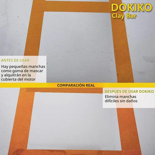 Vista 5 de DOKIKO Paquete de 8 Barras de Arcilla para Auto Detallado Premium Kit de Barras de Arcilla Mágicas para Auto Capacidad de Adsorción para Detallado