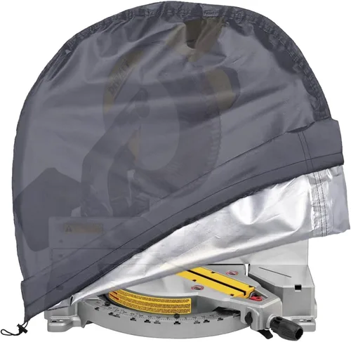 Vista 8 de Sierra ingletadora eléctrica cubierta 28L* 24W* 28H pulgadas impermeable Negro
