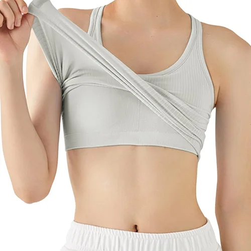 Vista 26 de sphinx cat - Camiseta corta de entrenamiento para mujer, camiseta sin mangas, acanalada, con espalda cruzada y brasier integrado