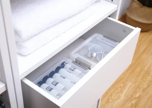 Vista 8 de Citylife - 2 contenedores de almacenamiento con tapas de bambú y 10 unidades de 1.3 cuartos de galón, caja apilable para organizar