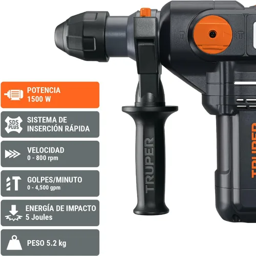 Vista 4 de Rotomartillo electropneumática SDS plus 5.0 Joules