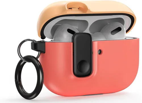 Vista 11 de VRS Design Modern Lock - Funda para Apple AirPods Pro de 3ª generación (2025), estilo protector elegante con seguridad de bloqueo compatible
