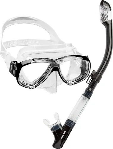 Vista 11 de Cressi Juego de esnórquel para adultos Máscara y snorkel Máscara de silicona cómoda de primera calidad Snorkel superior seco Diseñado