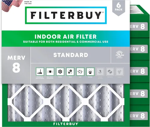 Vista 42 de Filterbuy Filtro de aire 8x14x1 MERV 8 Defensa contra el polvo y la alergia