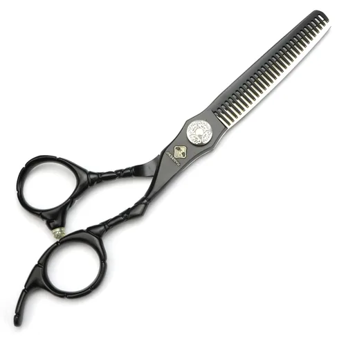Vista 2 de JIESENYU Juego de tijeras de peluquería profesional y tijeras de peluquería de 6.0 in para salón, peluquería o uso doméstico, ligero y afilado